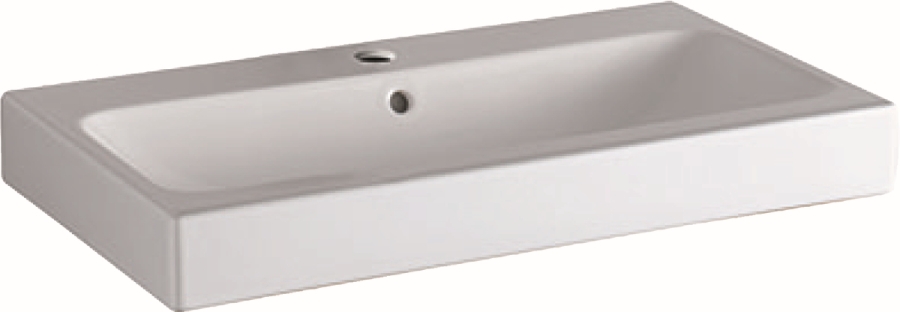 Darmowa Dostawa - Umywalka 75x48.5 cm prostokątna ścienna-meblowa biała Geberit iCon 124075000