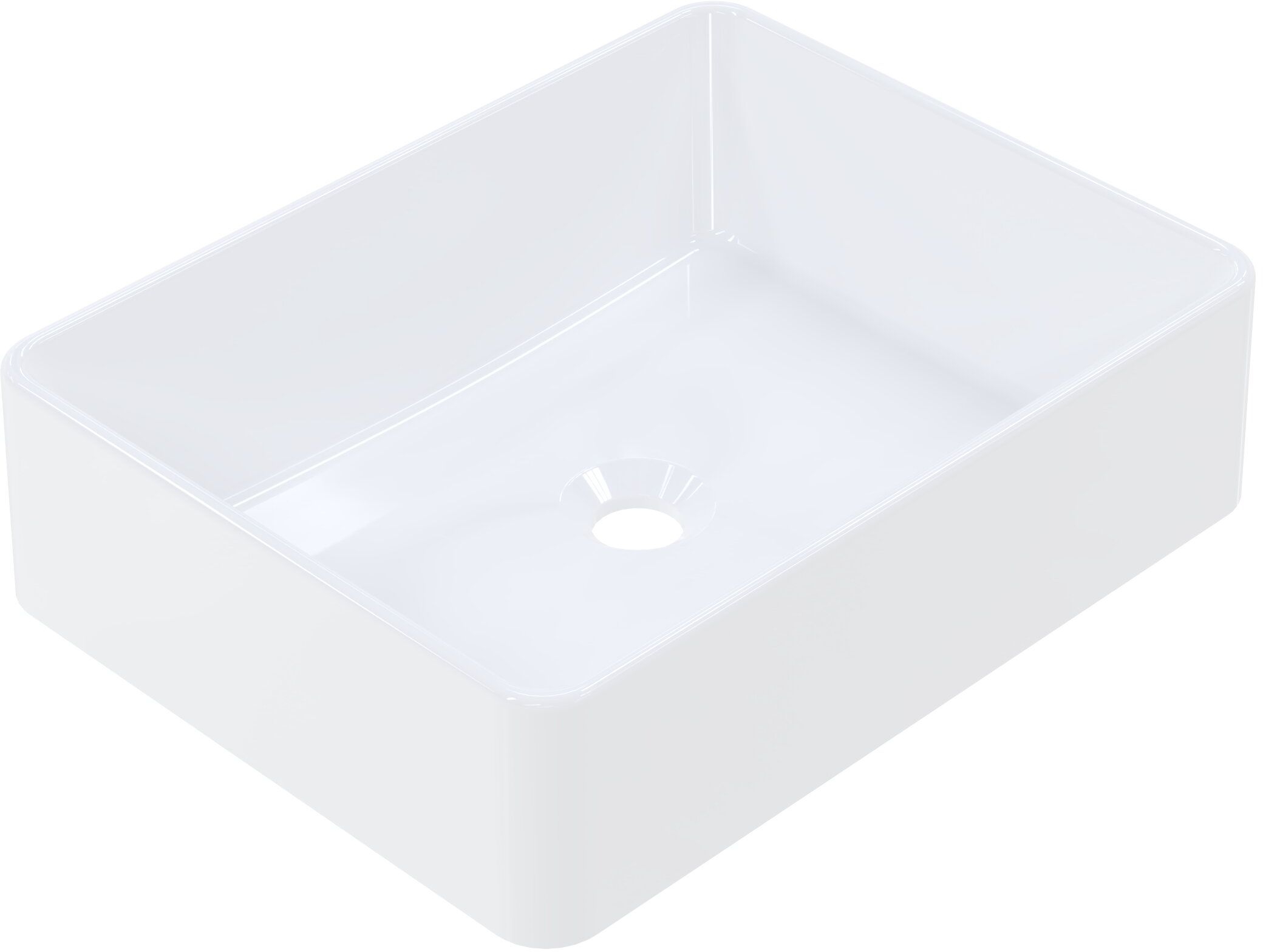 Darmowa Dostawa - Umywalka 48.5x37.5 cm prostokątna nablatowa biała Ruvetti Celina DOLCE4837