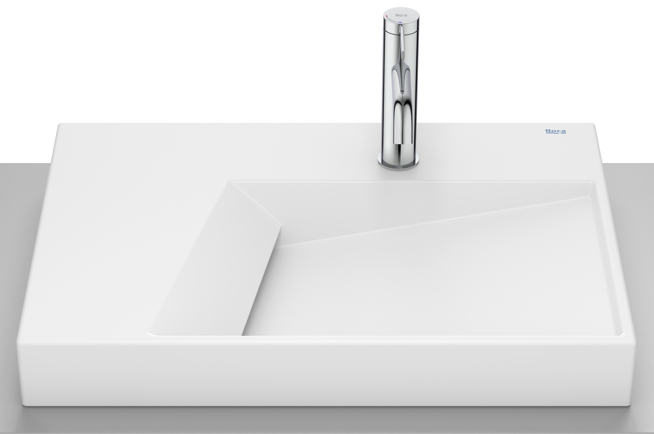 Darmowa Dostawa - Umywalka 60x42 cm nablatowa biała Roca Horizon A32727662B