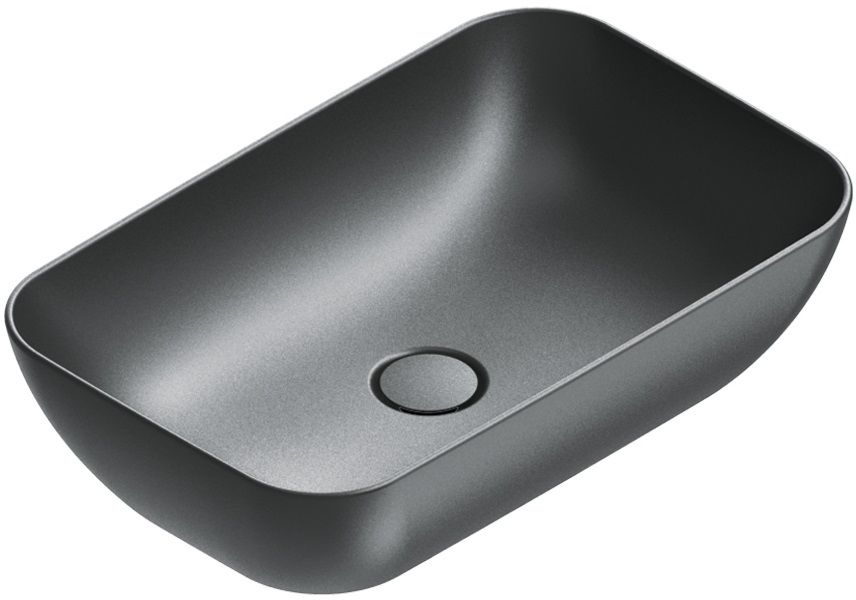 Darmowa Dostawa - Umywalka 60x38 cm prostokątna nablatowa czarna Catalano Green 0422610022