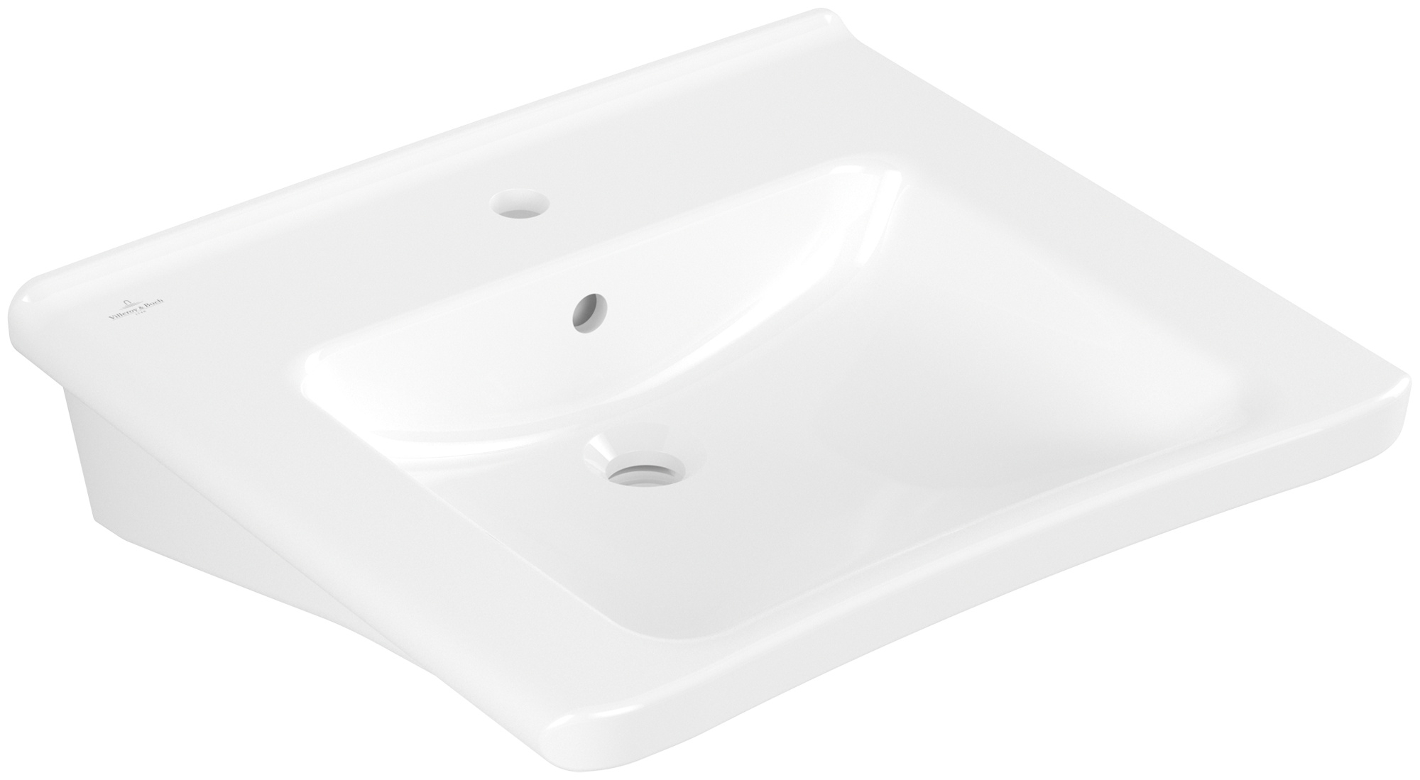 Darmowa Dostawa - Umywalka 60x55 cm prostokątna ścienna biała Villeroy & Boch ViCare 4A806001