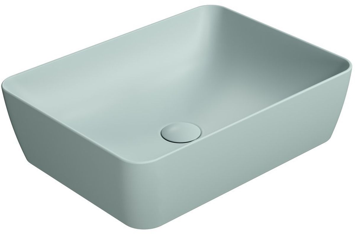 Darmowa Dostawa - Umywalka 50x38 cm prostokątna nablatowa niebieska GSI Sand 903715