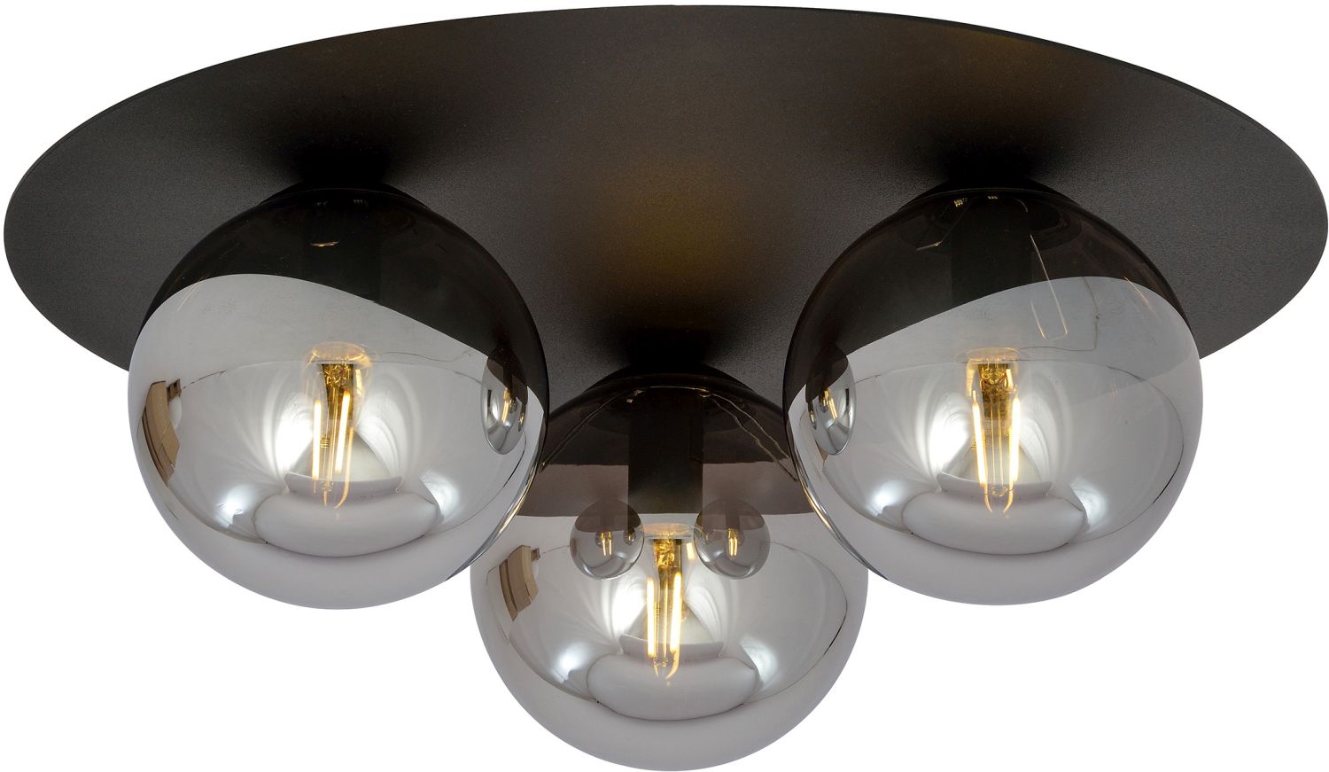 Darmowa Dostawa - Lampa podsufitowa 3x10 W czarna-grafitowa Emibig Solar 11283