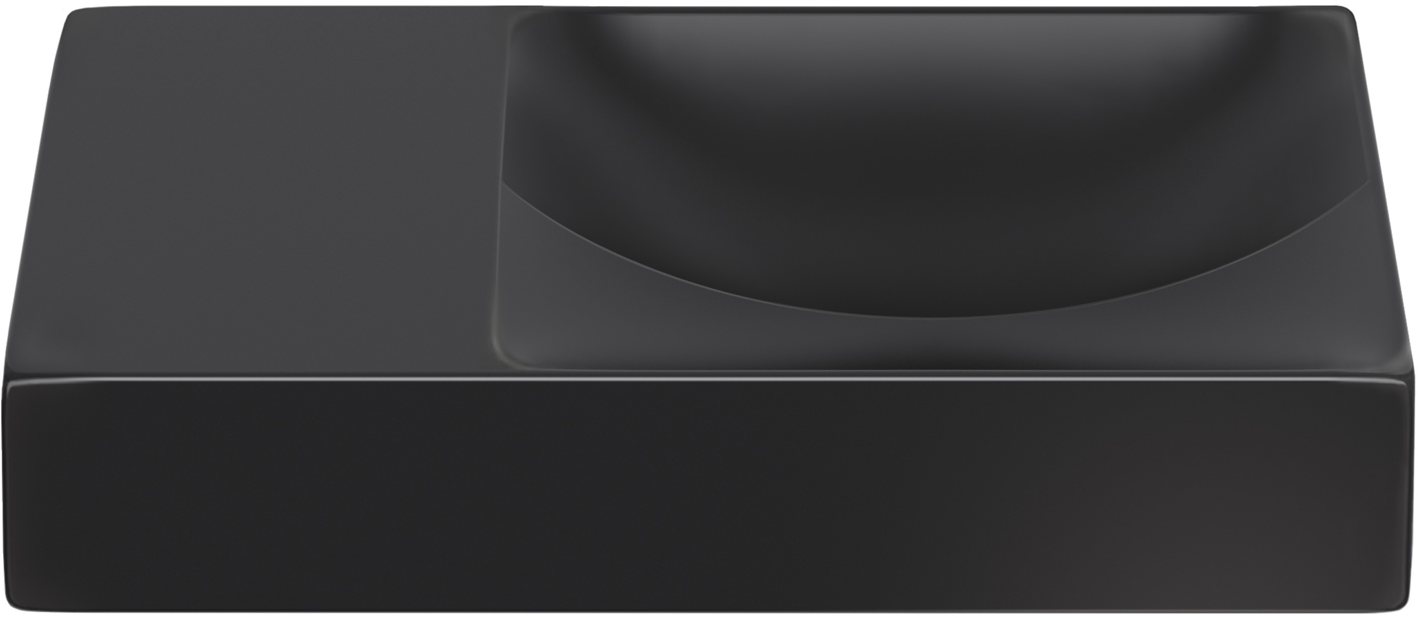 Darmowa Dostawa - Umywalka 38x19 cm prostokątna ścienna-nablatowa czarna Clou Vale CL0330161L