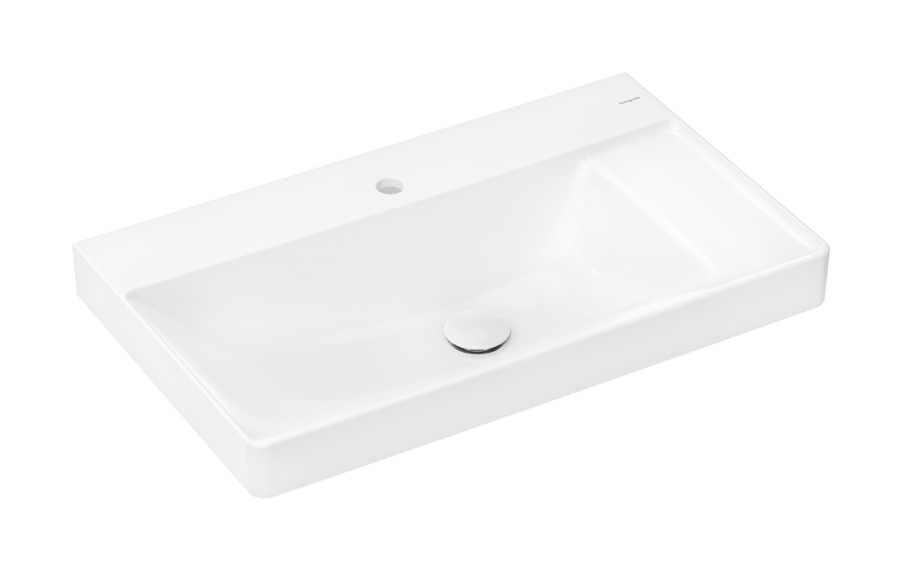 Darmowa Dostawa - Umywalka 80x48 cm prostokątna ścienna-meblowa biała Hansgrohe Xelu Q 61024450
