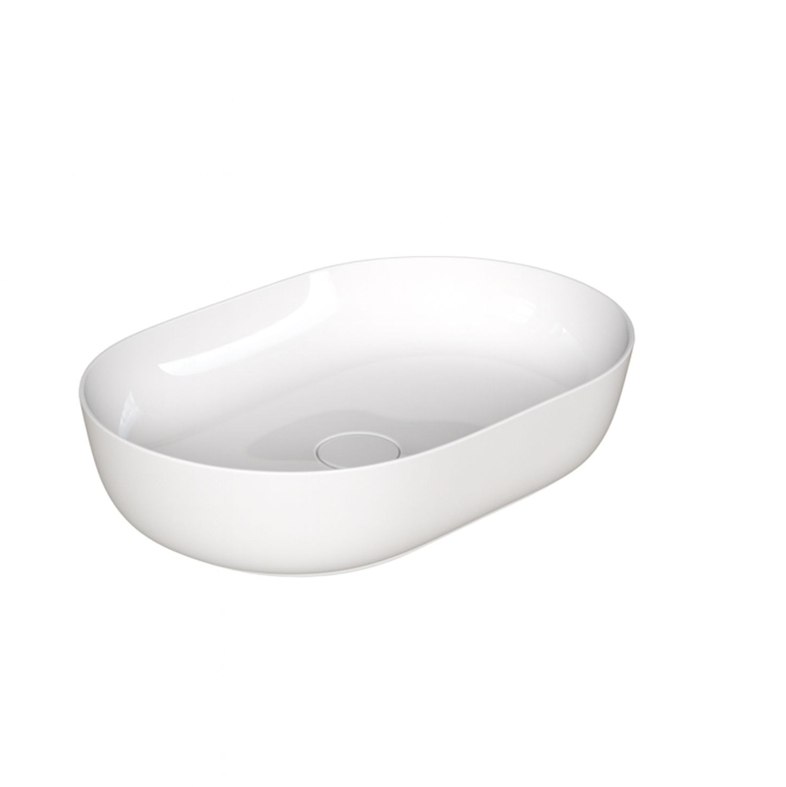 Darmowa Dostawa - Umywalka 60x40 cm owalna nablatowa biała Vilarte by Dura Rose 5841