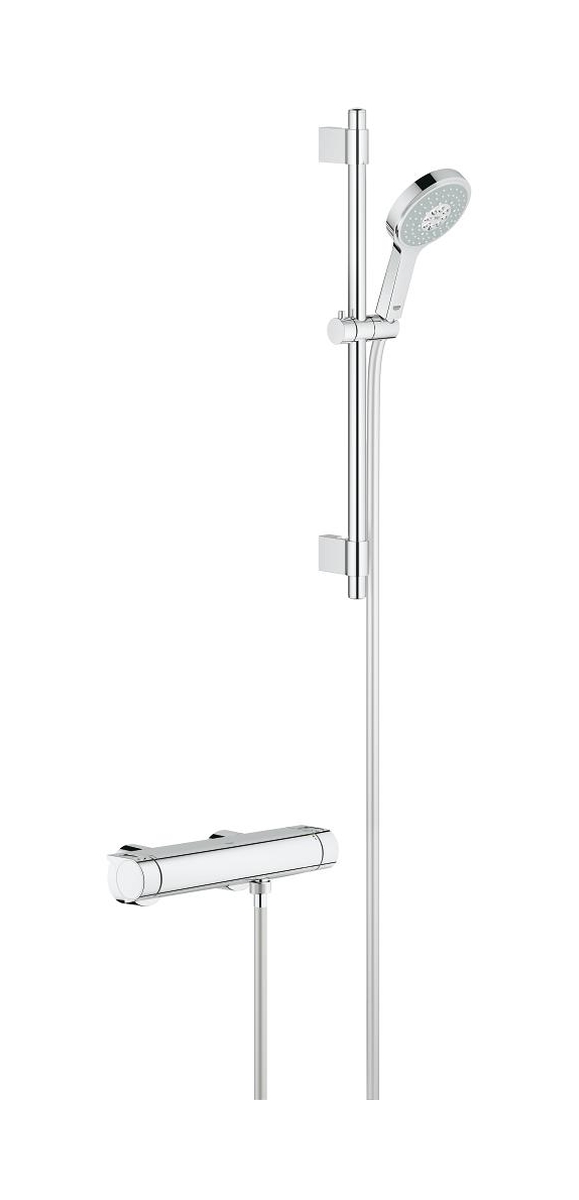 Darmowa Dostawa - Bateria prysznicowa ścienna termostatyczna starlight chrome Grohe Grohtherm 2000 34281001
