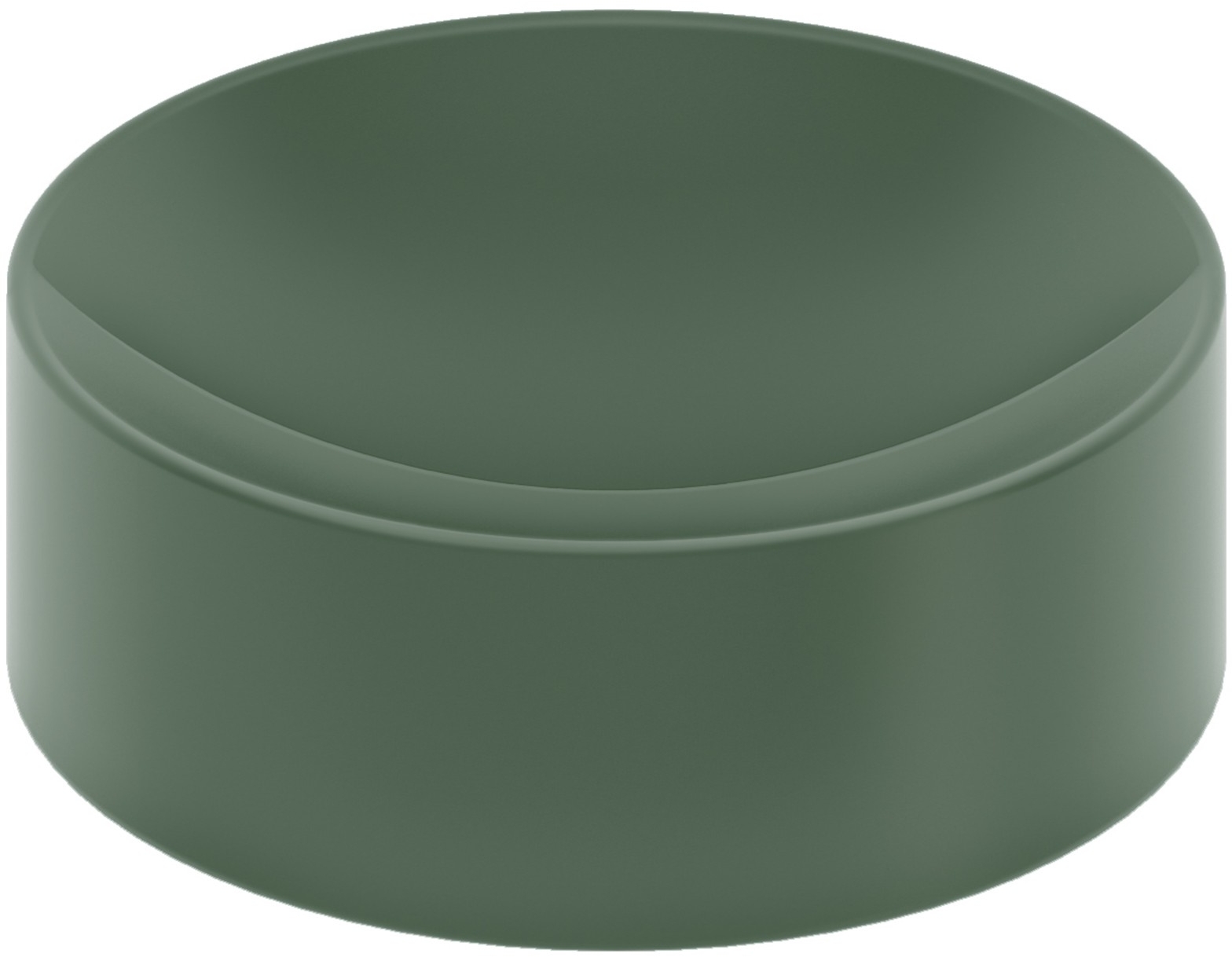 Darmowa Dostawa - Umywalka 22x22 cm okrągła nablatowa zielona Clou Vale CL0342164