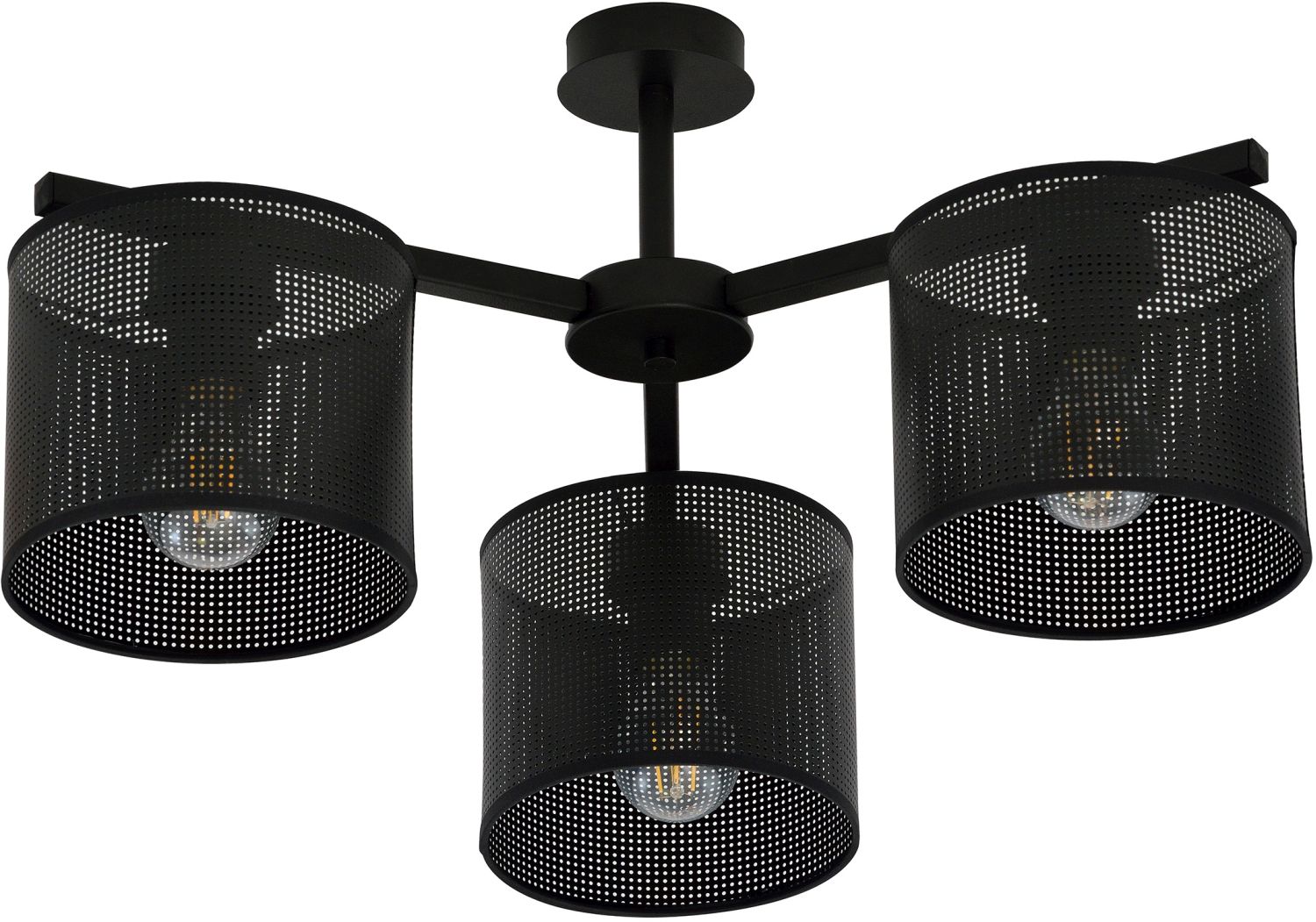 Darmowa Dostawa - Lampa podsufitowa 3x15 W czarna Emibig Jordan 11433