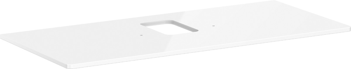 Darmowa Dostawa - Blat naszafkowy 118x55 cm biały Hansgrohe Xelu Q 54122050