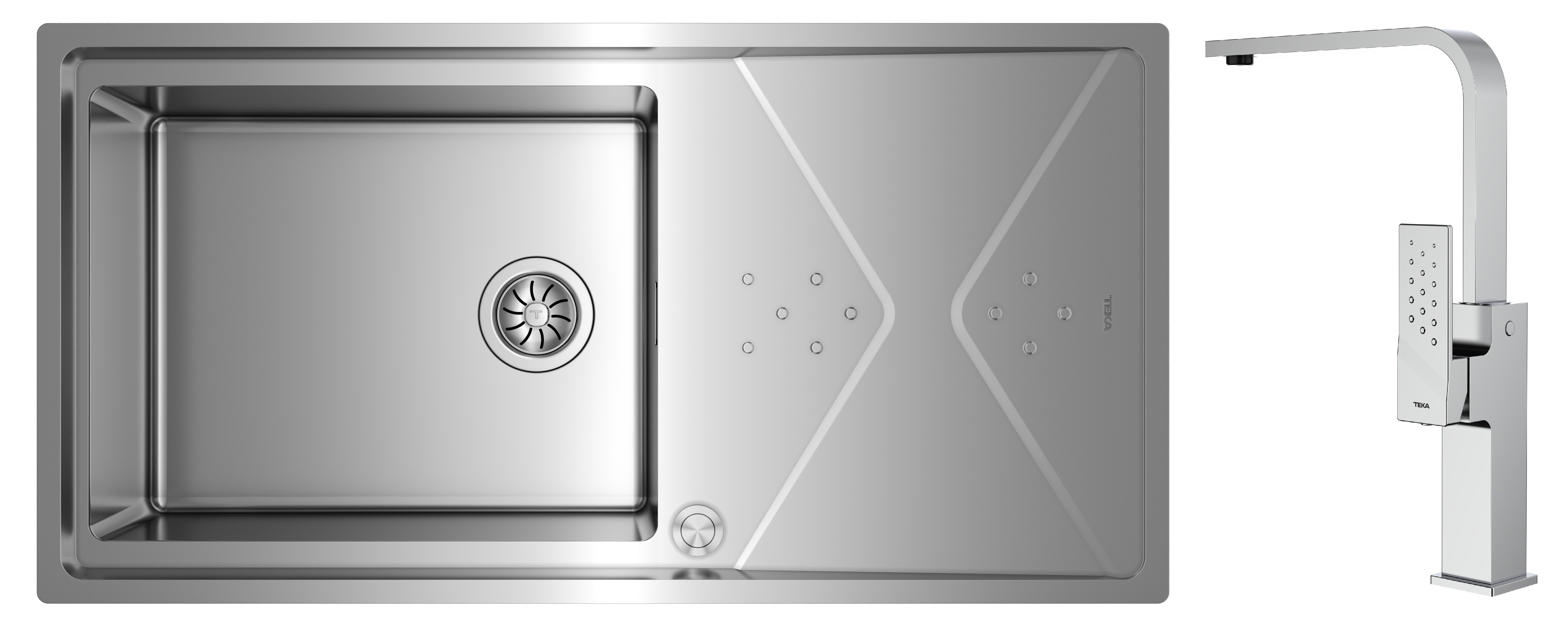 Darmowa Dostawa - Zlewozmywak z baterią stal/chrom Teka Brooklyn abset11207