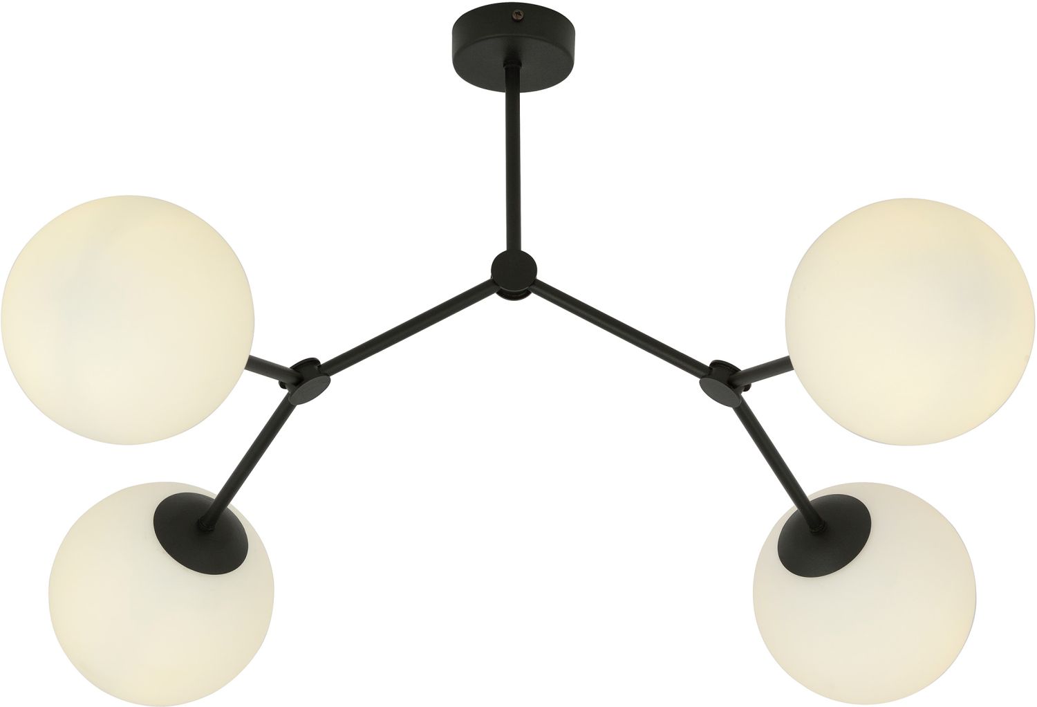 Darmowa Dostawa - Lampa podsufitowa 4x10 W czarna-opal Emibig Space 11334