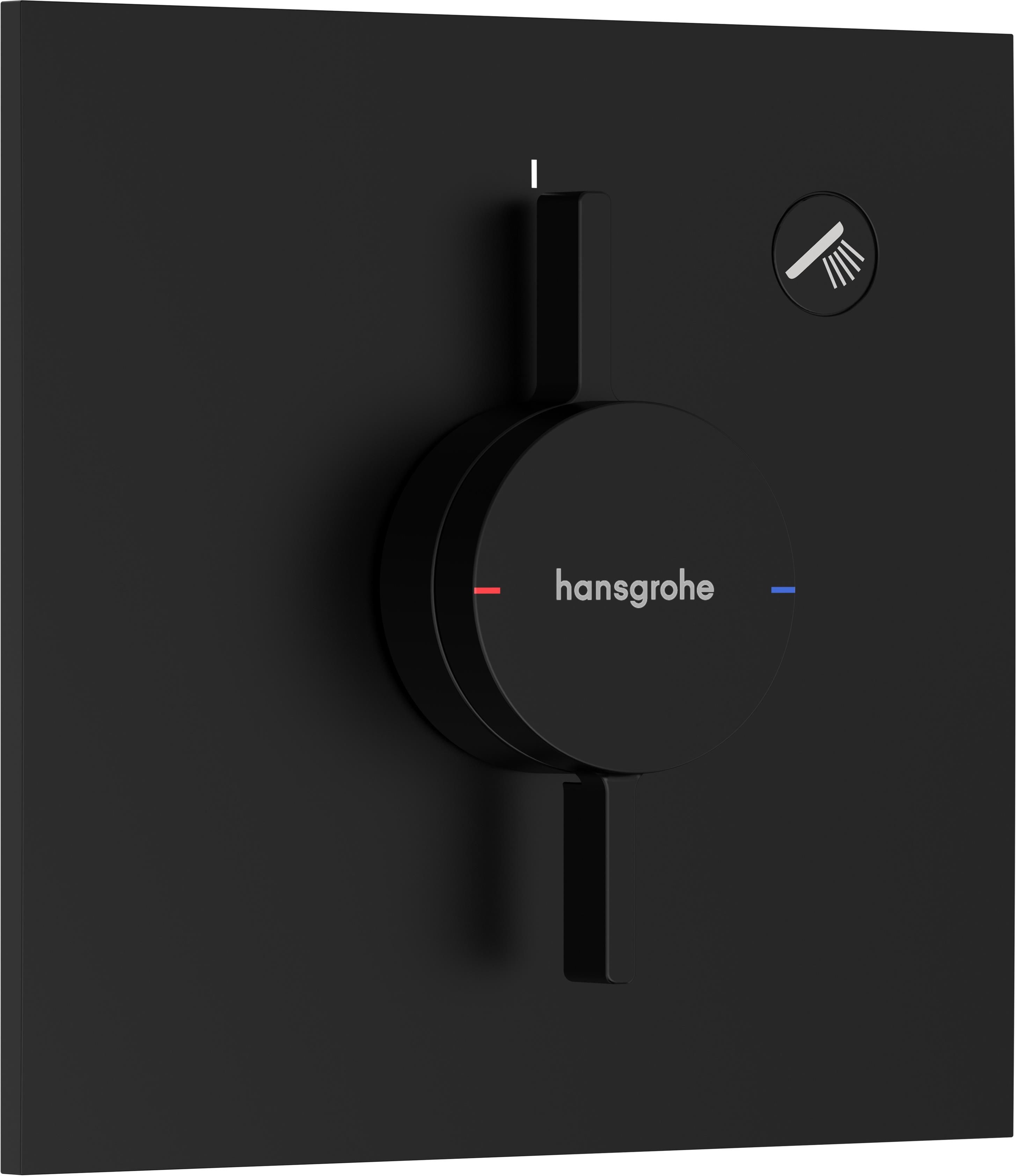 Darmowa Dostawa - Bateria prysznicowa podtynkowa czarny Hansgrohe DuoTurn E 75617670