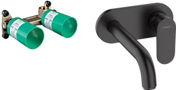 Darmowa Dostawa - Bateria umywalkowa podtynkowa czarna Hansgrohe Vernis Blend abset11360