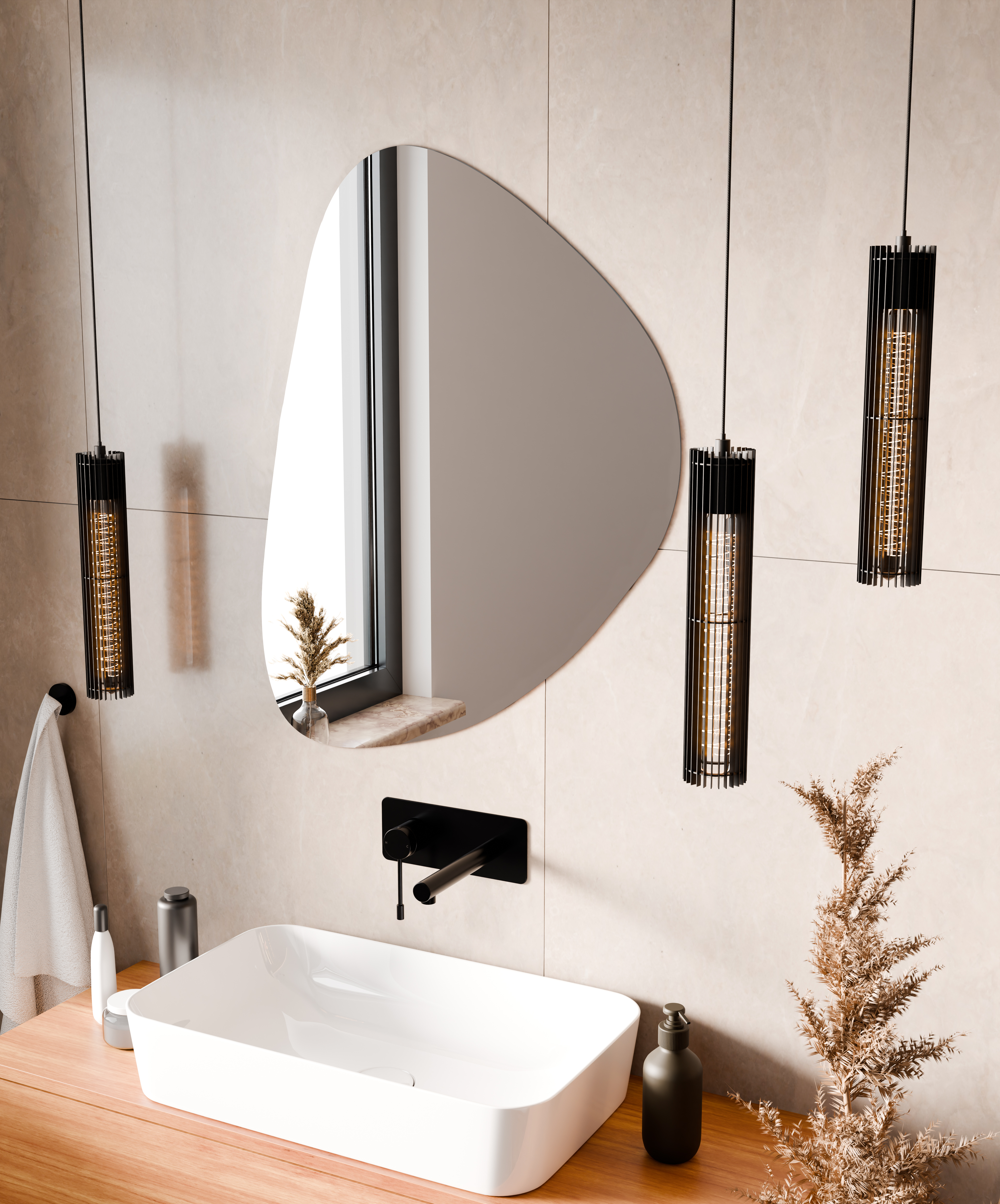 Darmowa Dostawa - Lustro 60x90 cm z oświetleniem BD Art Luna 301210000375