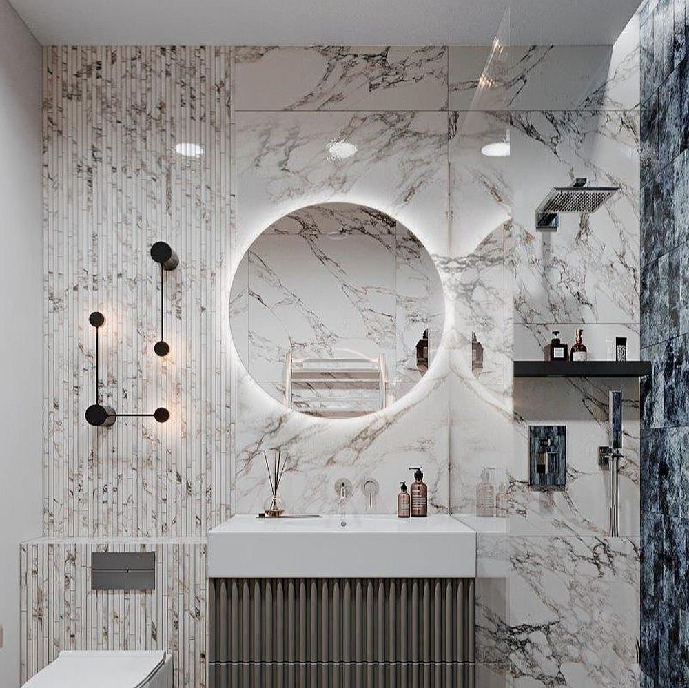 Darmowa Dostawa - Lustro 50x50 cm okrągłe z oświetleniem Guarda Corin FLACOR50X50