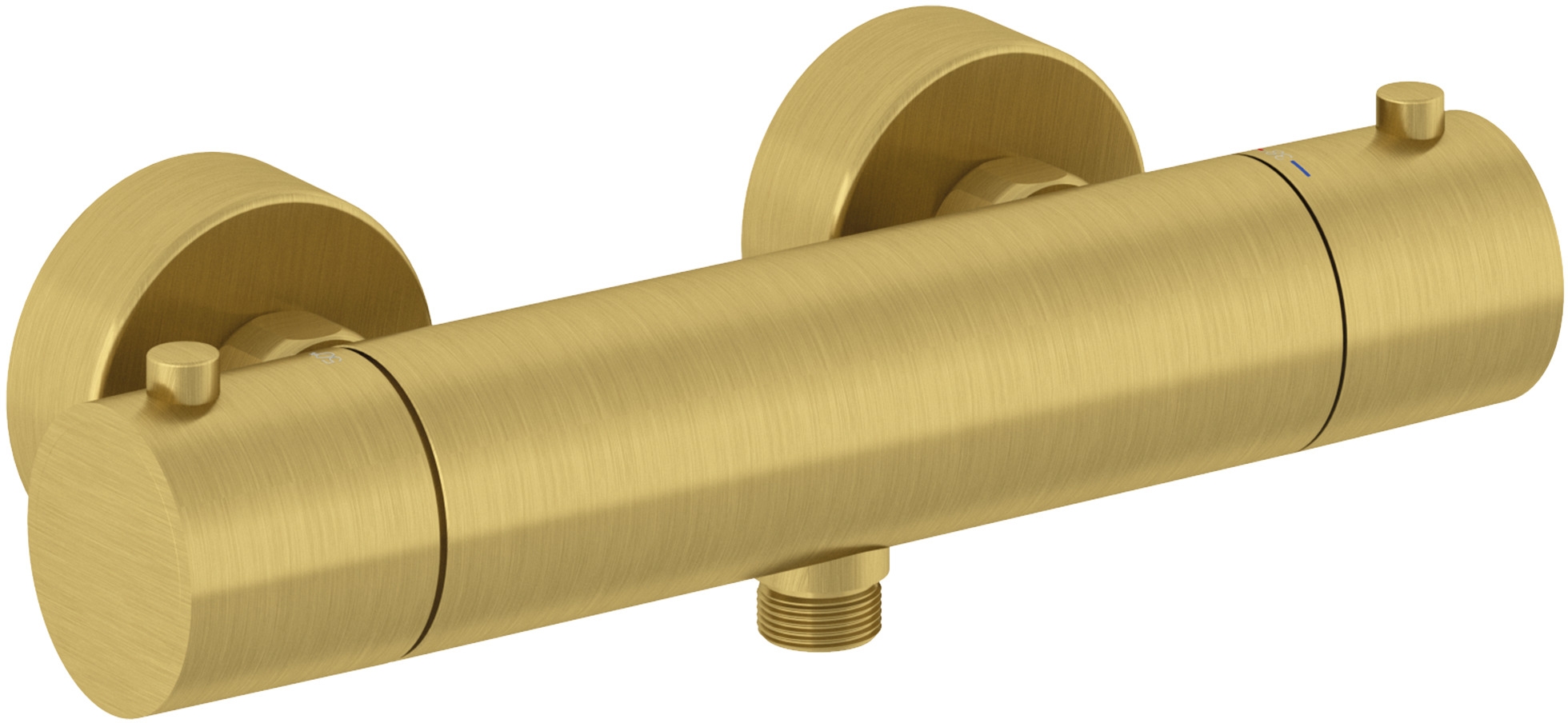 Darmowa Dostawa - Bateria prysznicowa ścienna z termostatem złota Kludi Objekta 35200N038