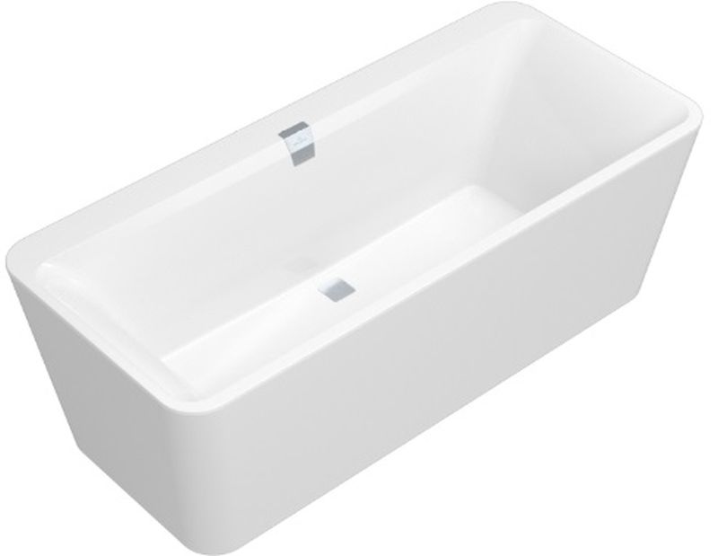 Darmowa Dostawa - Wanna wolnostojąca 180x80 cm prostokątna biały Villeroy & Boch Squaro Edge 12 UBQ180SQE7PDV01