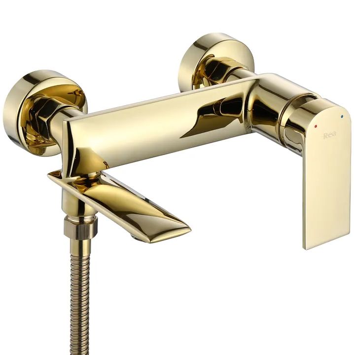 Darmowa Dostawa - Bateria wannowo-prysznicowa ścienna złota Rea Veneta REAB6422