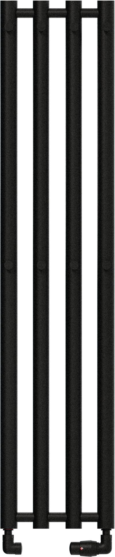 Darmowa Dostawa - Grzejnik łazienkowy dekoracyjny 120x26 cm czarny Radox Kolona W Round RXKLO002T12004