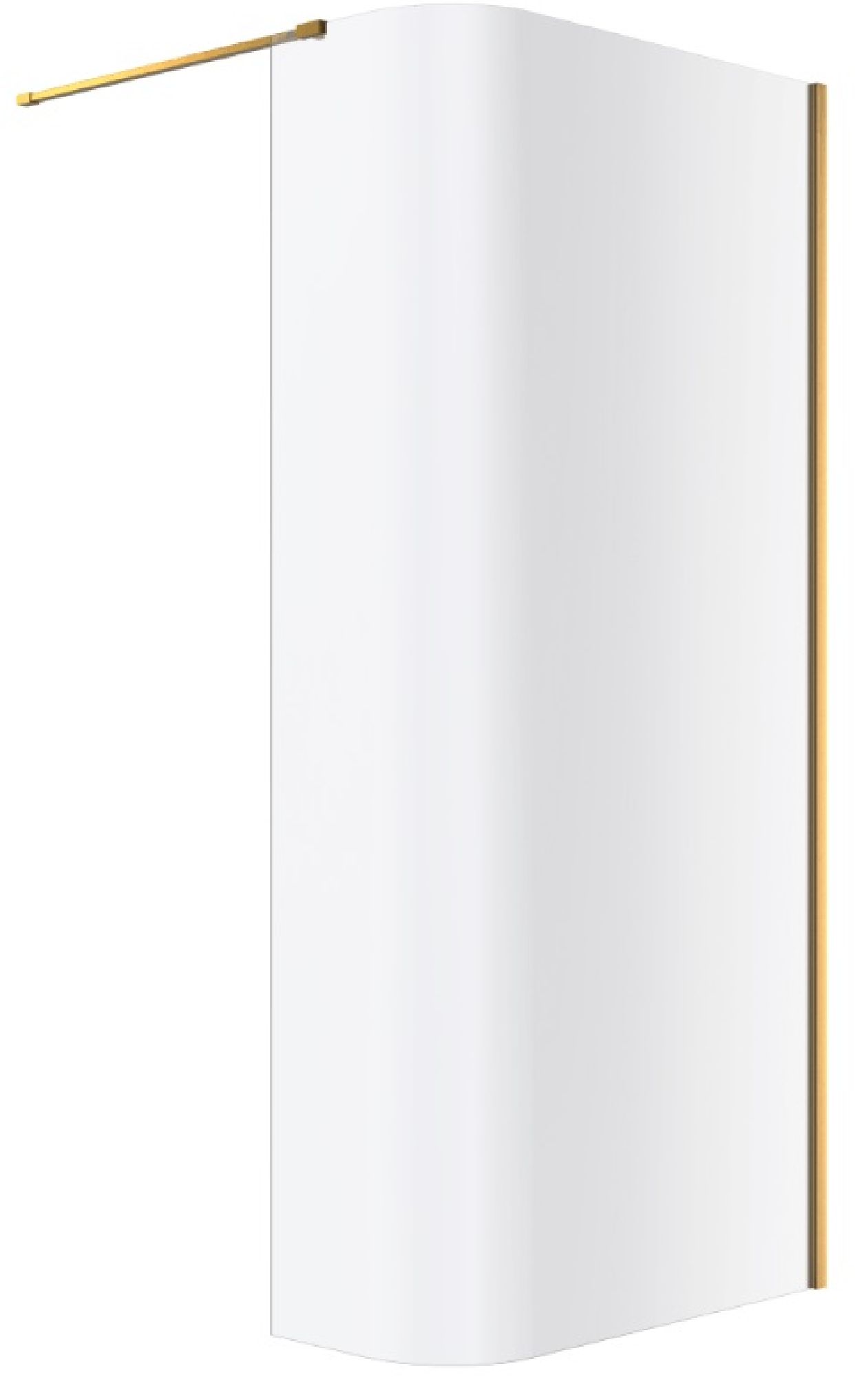 Darmowa Dostawa - Ścianka prysznicowa walk-in 93 cm złoty szczotkowany/szkło przezroczyste Excellent Vidoq KAEX1507930LPGB