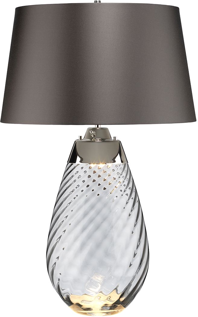 Darmowa Dostawa - Lampa stołowa 2x60 W szara Elstead Lighting Lena LENATLLSMOKE