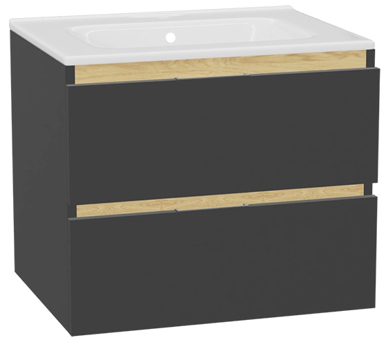 Darmowa Dostawa - Umywalka z szafką 61 cm szarą Excellent Tuto 2.0 MLEX2172K600165GRGR