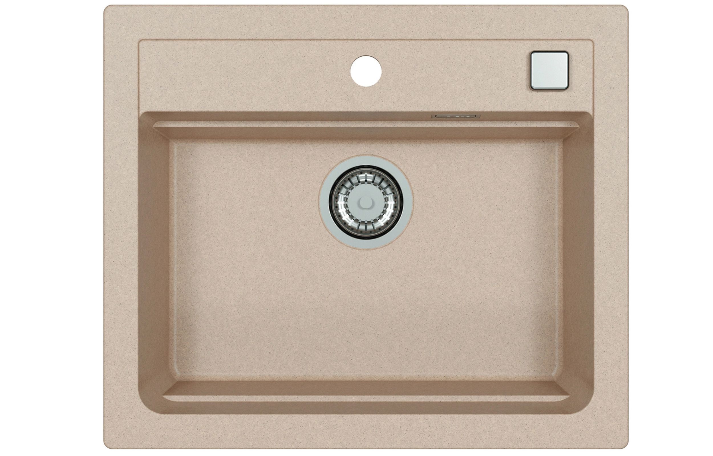 Darmowa Dostawa - Zlewozmywak granitowy 59x50 cm beżowy Alveus Atrox 1131993