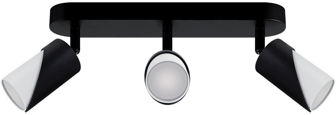 Darmowa Dostawa - Lampa podsufitowa 3x35 W biała-czarna Strühm Zebra 04214