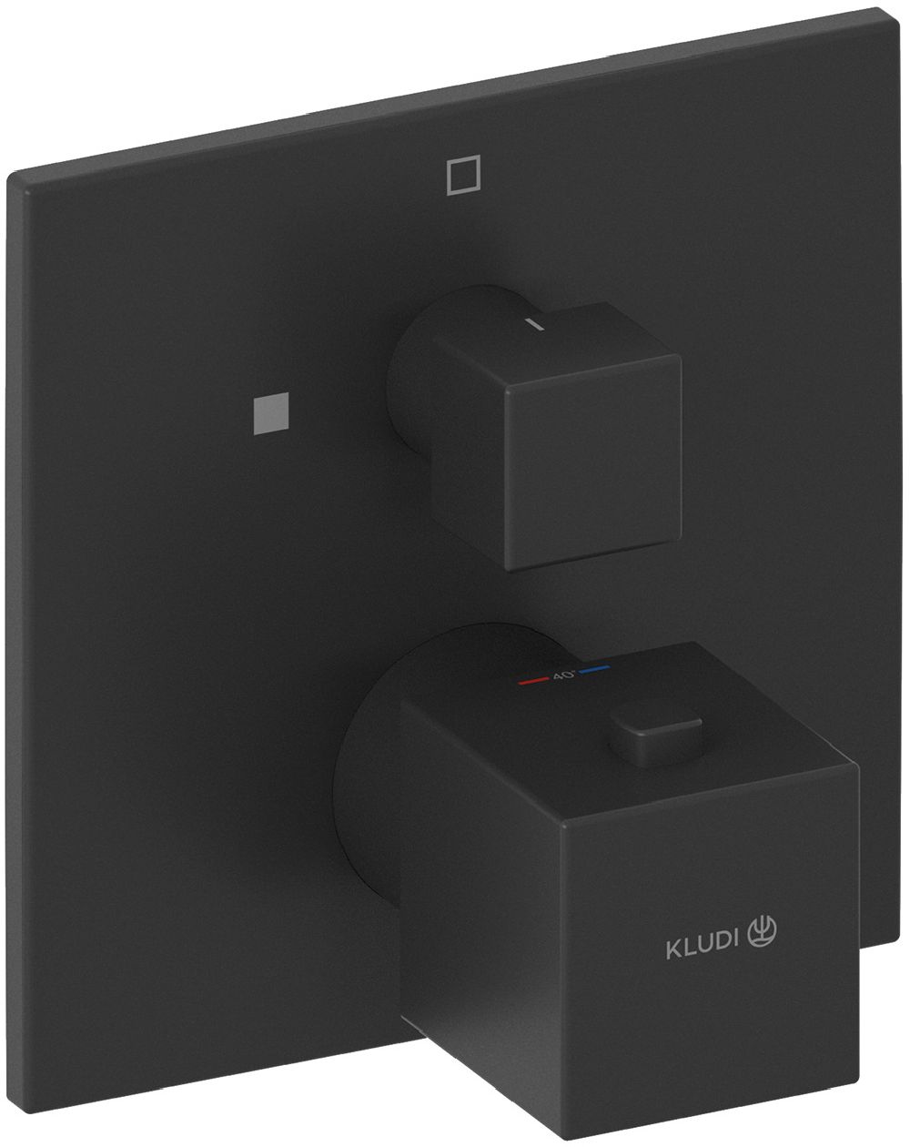 Darmowa Dostawa - Bateria prysznicowa podtynkowa termostatyczna czarna Kludi Decus 548853975