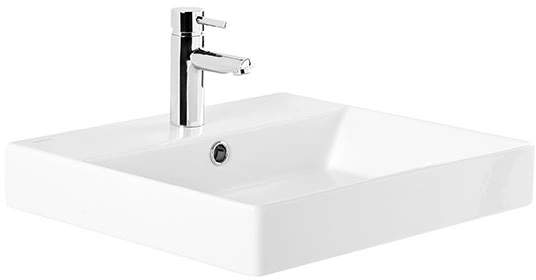 Darmowa Dostawa - Umywalka 50x45.5 cm prostokątna ścienna biała Sanindusa Novelda 118100004