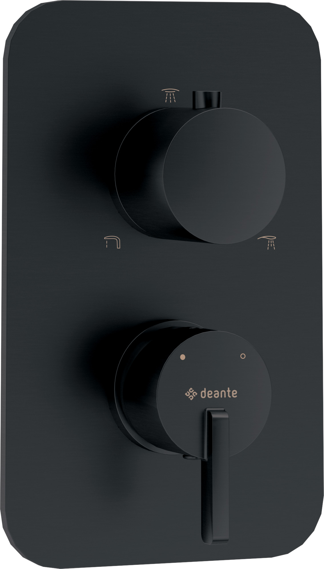 Darmowa Dostawa - Bateria wannowo-prysznicowa podtynkowa czarna Deante Silia BXYNQSM