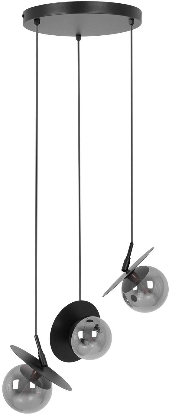 Darmowa Dostawa - Lampa wisząca 3x10 W czarna-grafitowa Kaja Fermi K5385