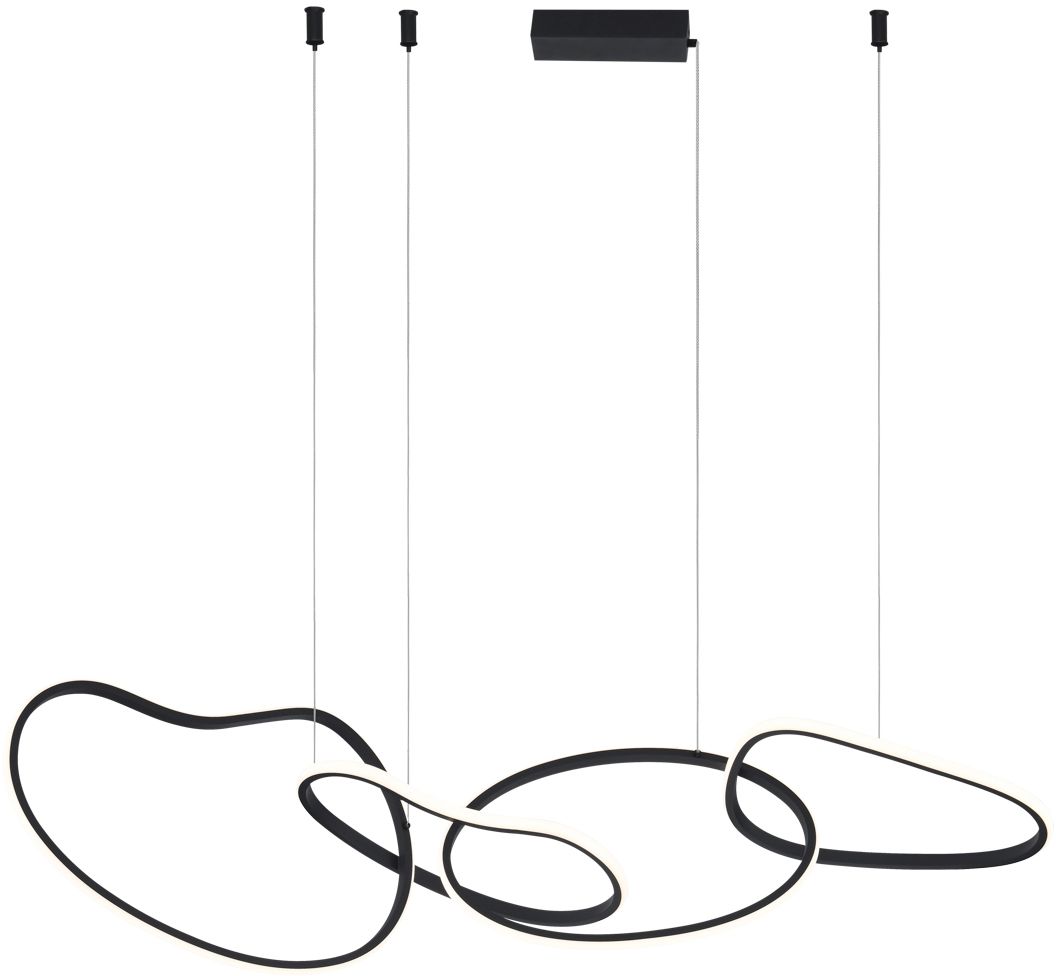 Darmowa Dostawa - Lampa wisząca 1x60 W czarna Italux Fonte PND22412S4BK