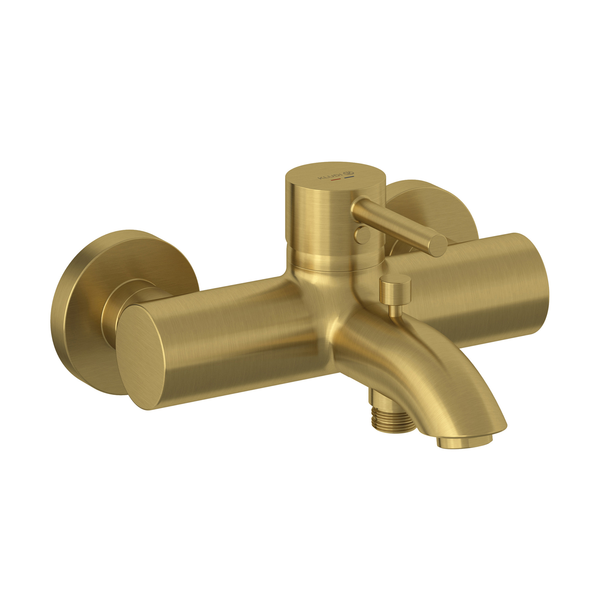 Darmowa Dostawa - Bateria wannowo-prysznicowa ścienna złota Kludi Bozz 38691N076