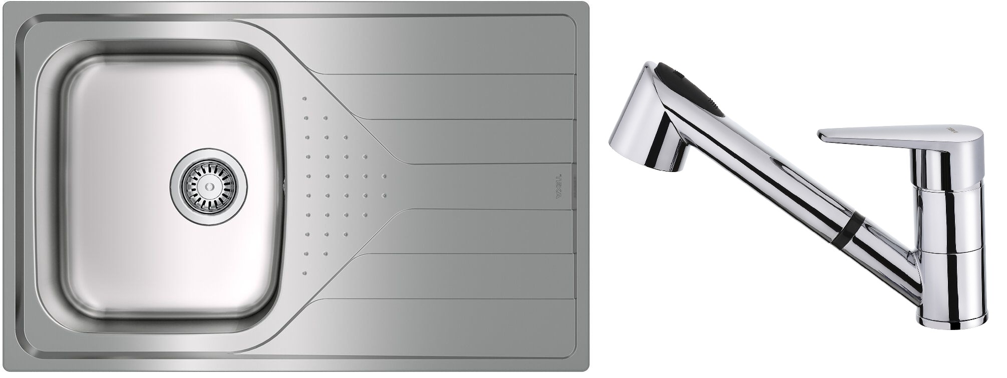 Darmowa Dostawa - Zlewozmywak z baterią stal/chrom Teka Universe abset11172