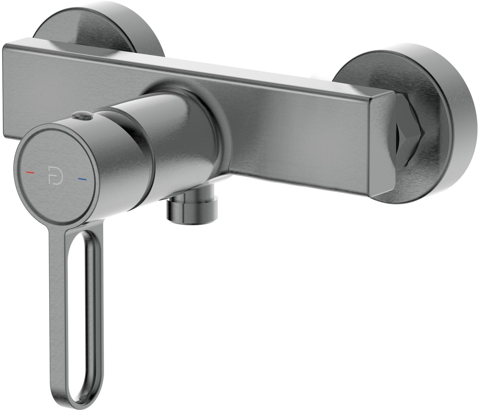 Darmowa Dostawa - Bateria prysznicowa ścienna grafitowa FDesign Zaffiro FD1ZFR704