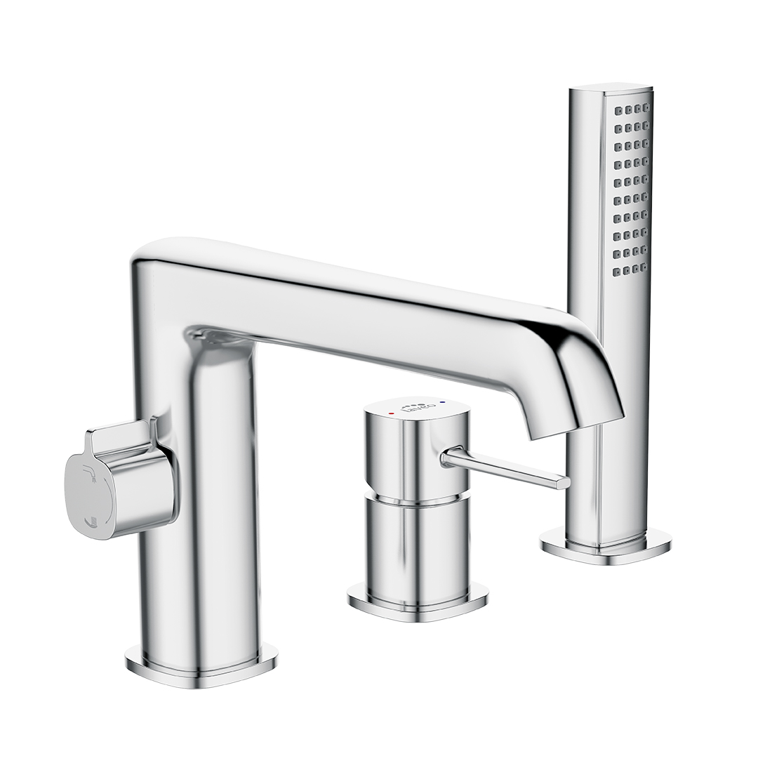 Darmowa Dostawa - Bateria wannowo-prysznicowa nawannowa chrom Laveo Pola BAP013D