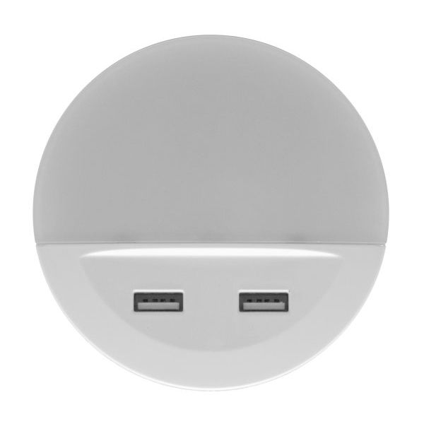 Darmowa Dostawa - Lampka nocna z czujnikiem zmierzchu 1x13 W biała Osram Lunetta USB 4099854530753