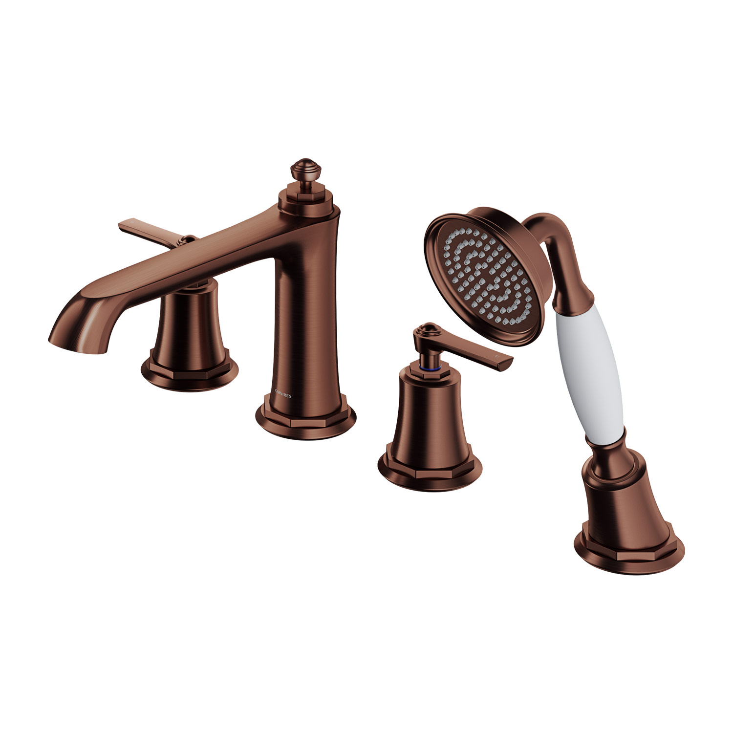 Darmowa Dostawa - Bateria wannowo-prysznicowa nawannowa miedź Omnires Armance AM5232ORB