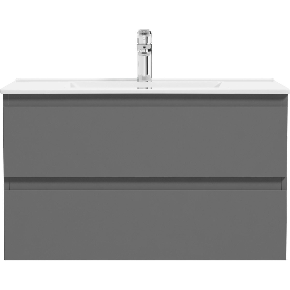 Darmowa Dostawa - Umywalka z szafką 80 cm grafit Oltens Vernal 68001400