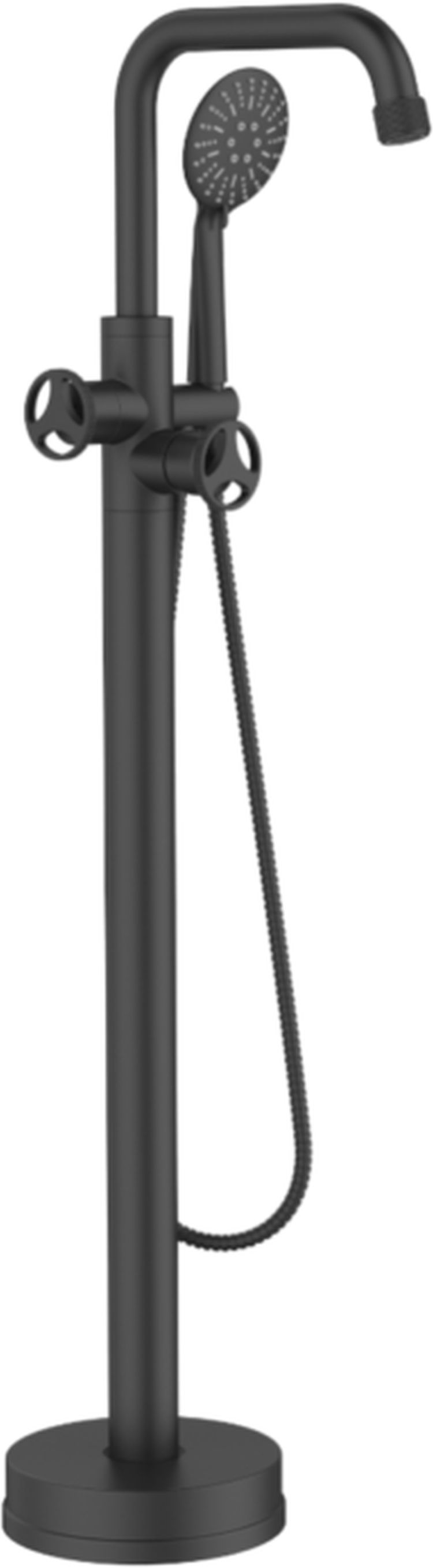 Darmowa Dostawa - Bateria wannowo-prysznicowa wolnostojąca czarna Sea-Horse Loftea Black BJV4032B