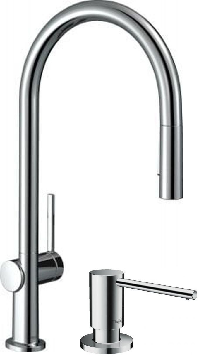 Darmowa Dostawa - Bateria kuchenna z dozownikiem stojąca chrom Hansgrohe Talis M54 abset10665