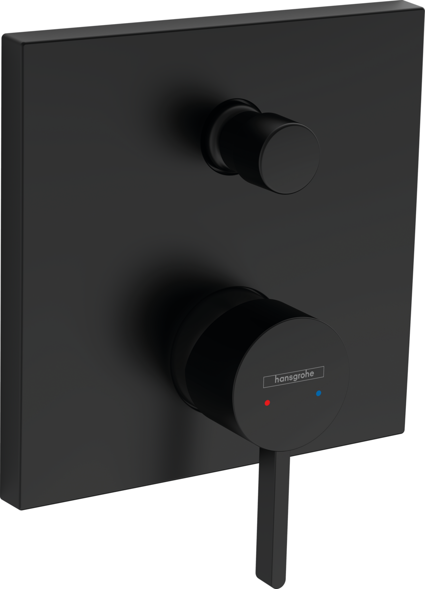 Darmowa Dostawa - Bateria wannowo-prysznicowa podtynkowa czarna Hansgrohe Finoris 76415670