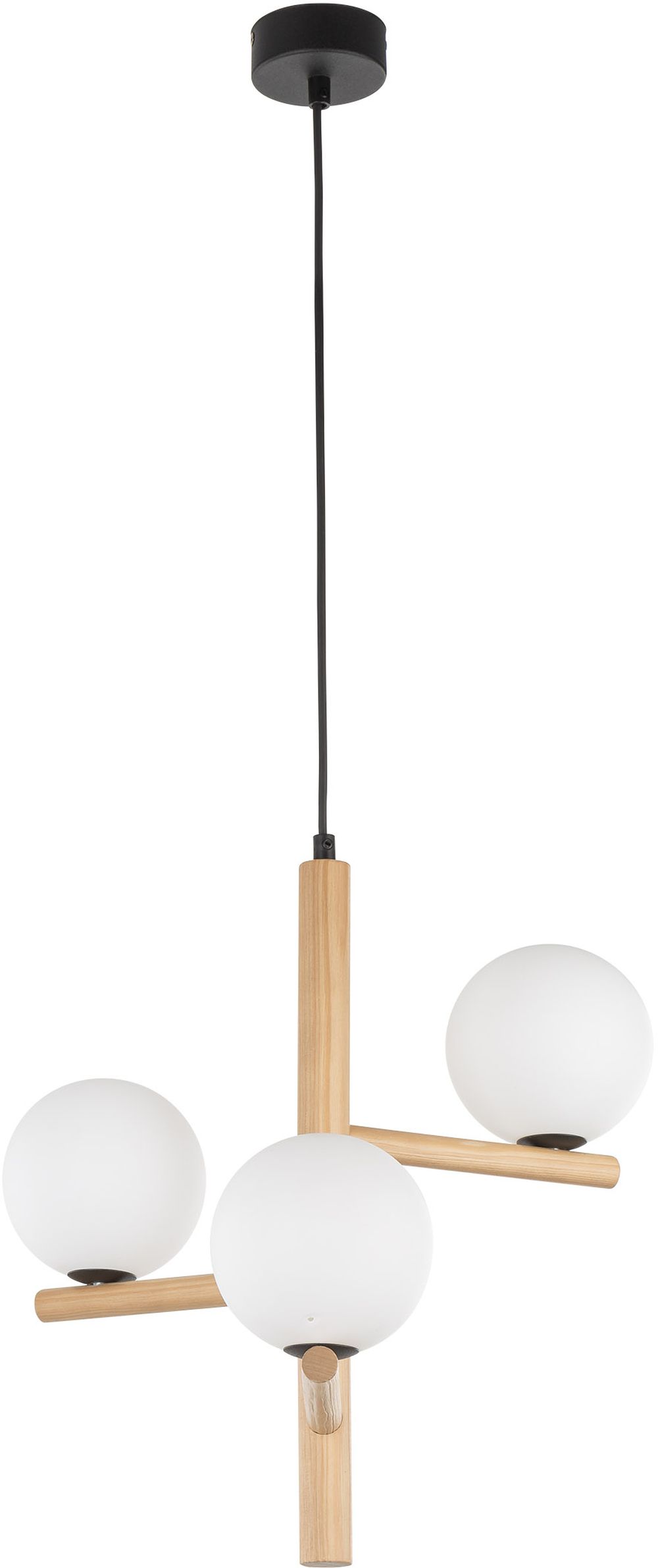 Darmowa Dostawa - Lampa wisząca 3x6 W biały TK Lighting Estera Wood 6799