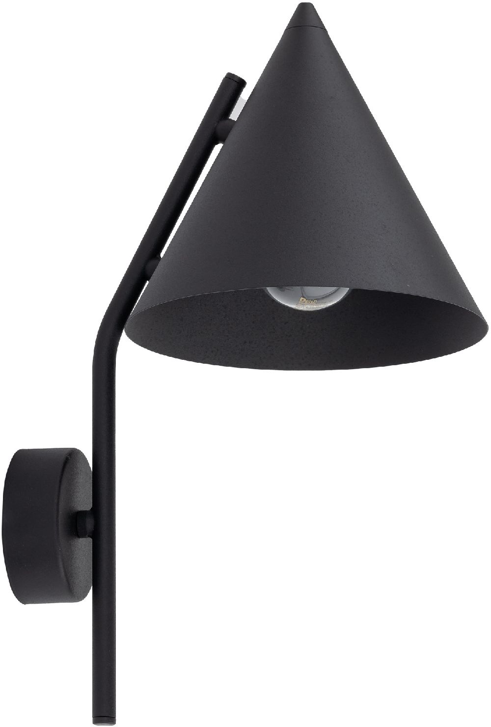 Darmowa Dostawa - Kinkiet 1x15 W czarny TK Lighting Cono 10041