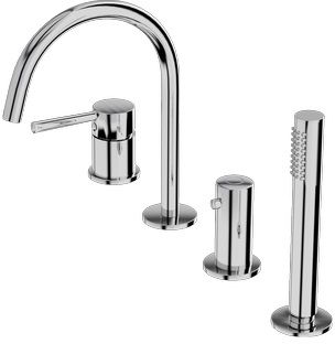 Darmowa Dostawa - Bateria wannowo-prysznicowa nawannowa chrom LaVita Orion 5900378341482