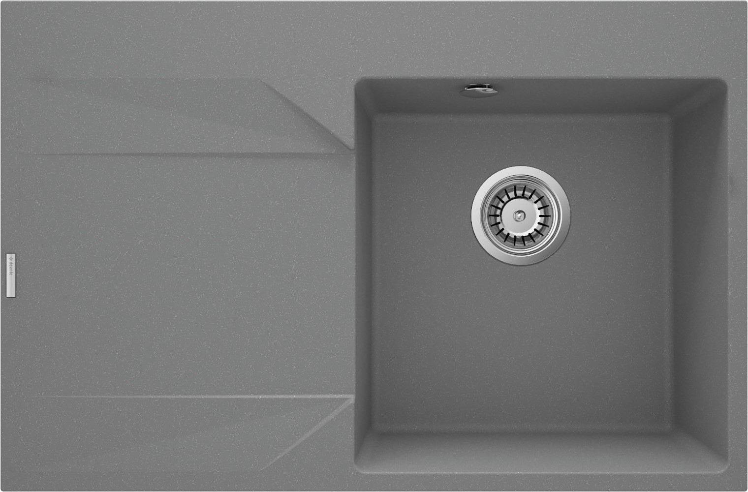 Darmowa Dostawa - Zlewozmywak granitowy 76x50 cm szary/grafitowy/onyx Deante Evora ZQJS11L