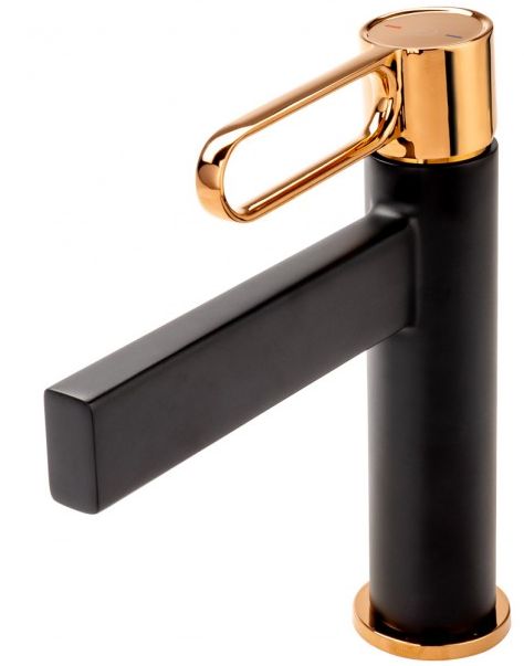 Darmowa Dostawa - Bateria umywalkowa stojąca czarny FDesign Zaffiro FD1ZFR225