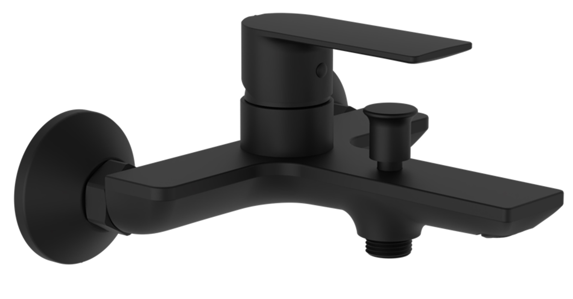 Darmowa Dostawa - Bateria wannowo-prysznicowa ścienna czarna Excellent Glad ARNL1105BS